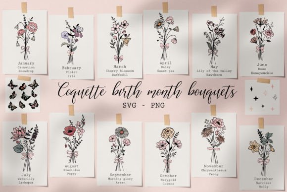 Download Birth Flower Bouquet Svg Wildflower Svg - Bouquet svg Collection