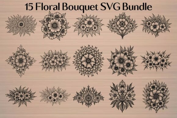 Download Floral Bouquet SVG Bundle - Bouquet svg Collection