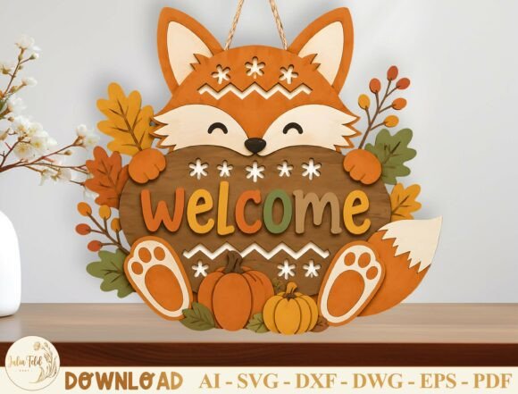 Download Fall Door Hanger Laser Cut File SVG - Door hanger Collection