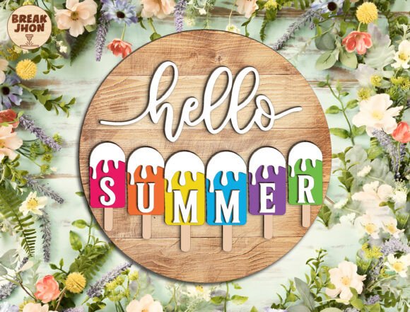 Download Hello Summer Door Hanger Svg - Door hanger Collection