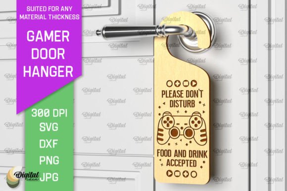 Download Gamer Door Hanger Laser. Door Knob SVG - Door hanger Collection