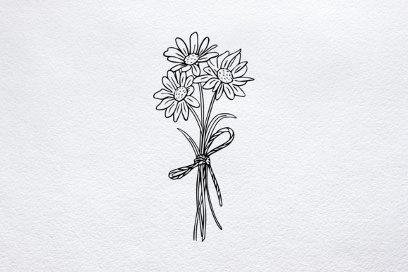 Download Daisy Bouquet SVG, April Birth Flower - Bouquet svg Collection