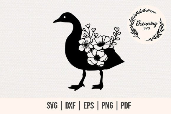 Download Goose Flower Bouquet Svg - Floral Goose - Bouquet svg Collection