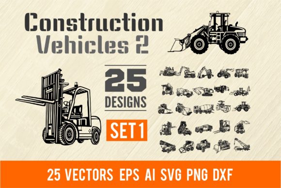 Download Construction Vehicles 2 Set 1 Bundle 25 - Premium Bundle