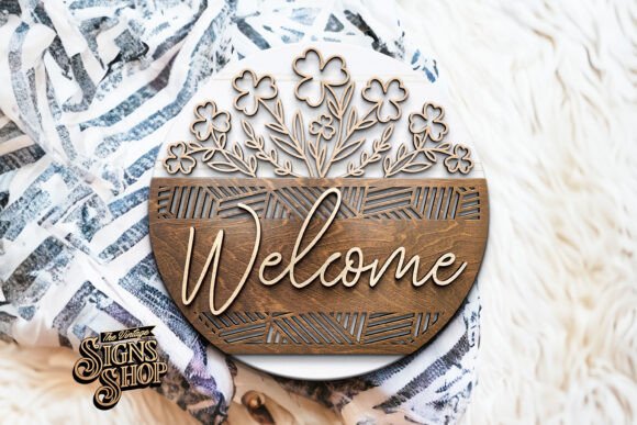 Download Welcome Clovers | Door Hanger SVG - Door hanger Collection